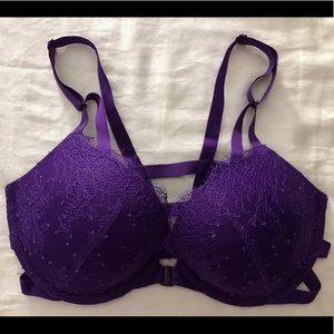 Purple Victoria’s Secret Strappy Push Up 32DD NWOT